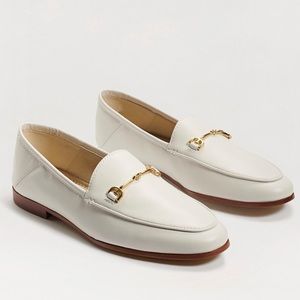 Sam Edelman Loraine Bit Loafer in White Leather | Size 9.5